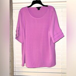 Lavender Bell Sleeve Blouse
